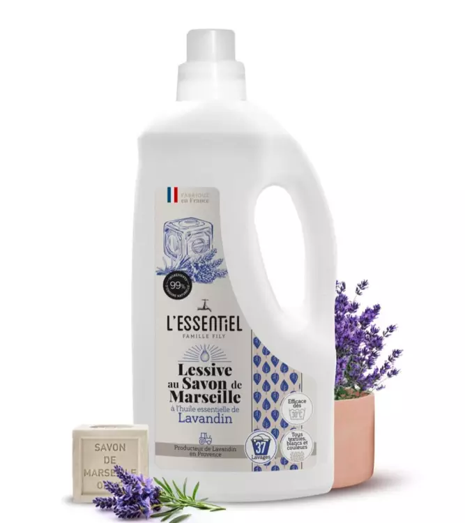 Lessive savon de marseille Lavandin 1.7L